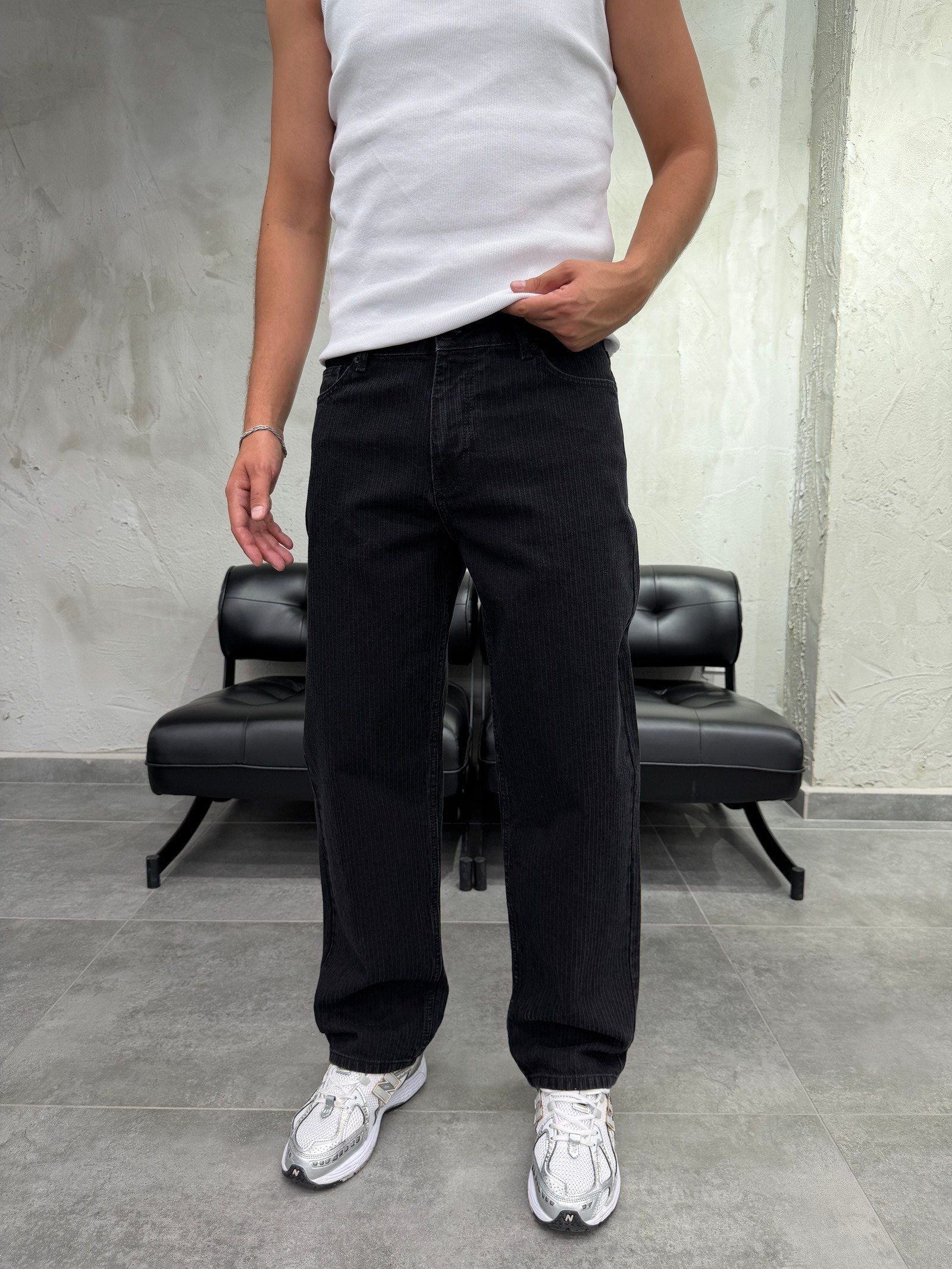 Espiga Siyah  Baggy Jean
