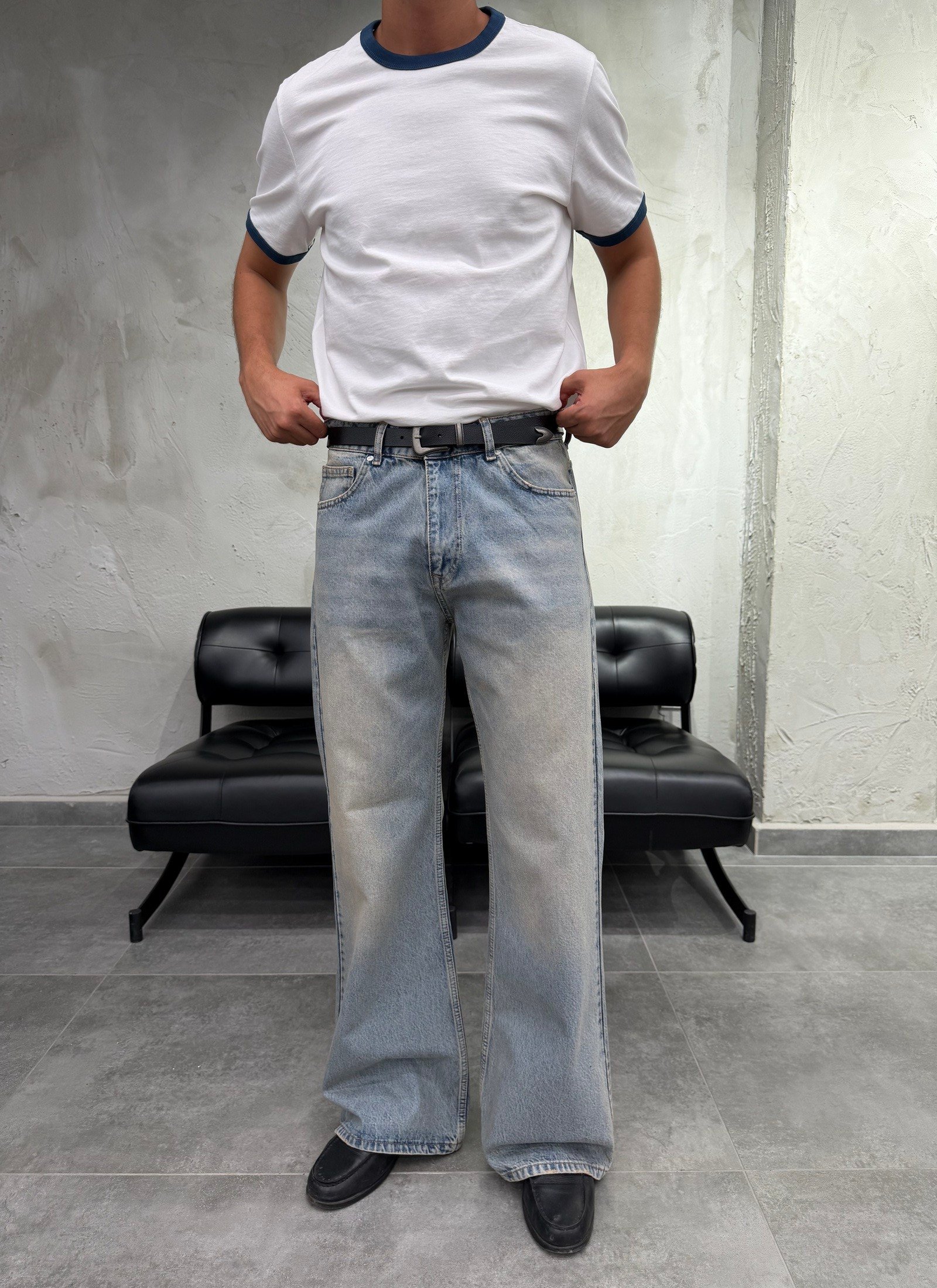 Flare İspanyol Paça Eskitme Fit Jean