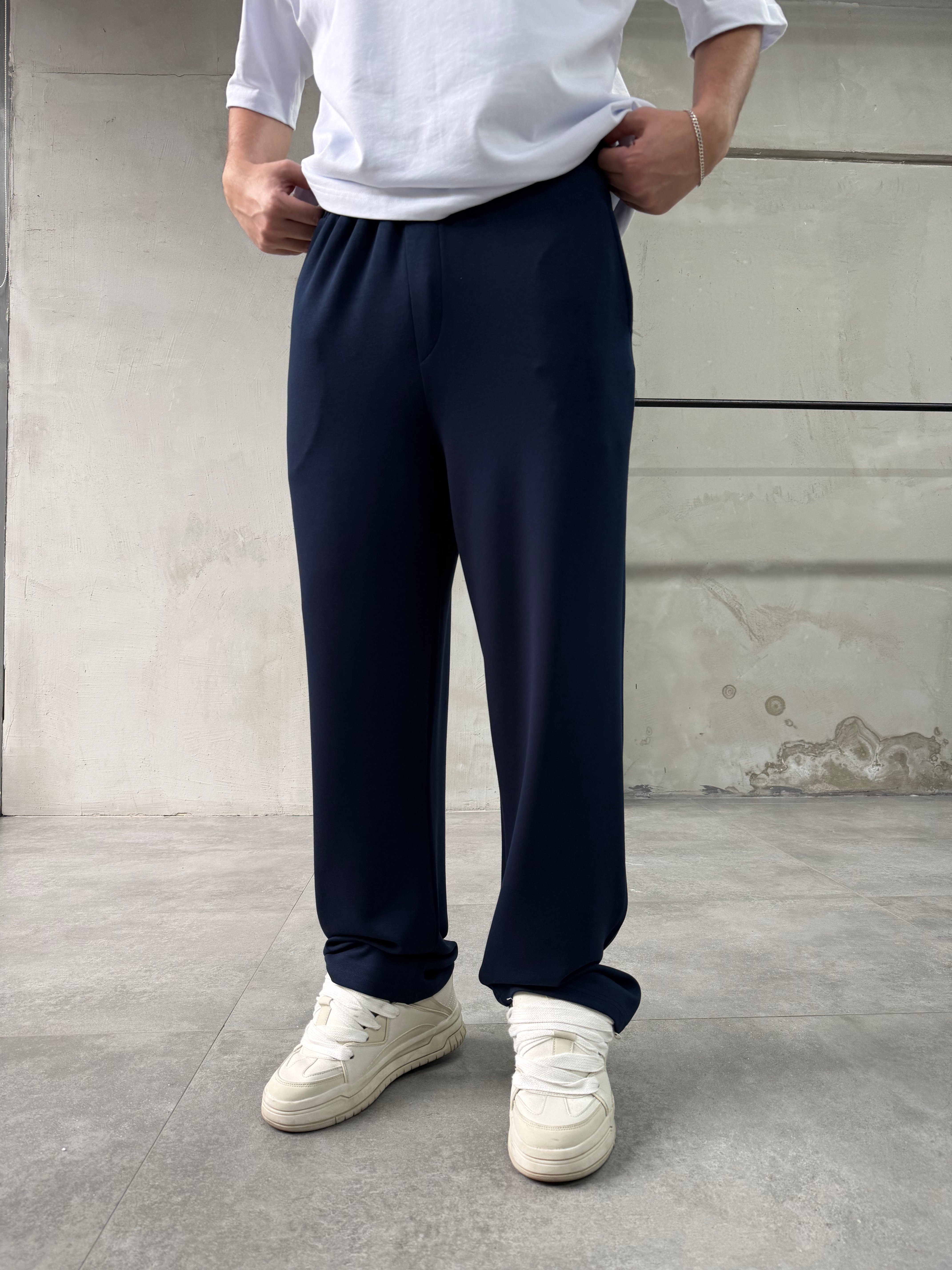 Modal Kumaş Baggy Kalıp Lacivert Eşofman