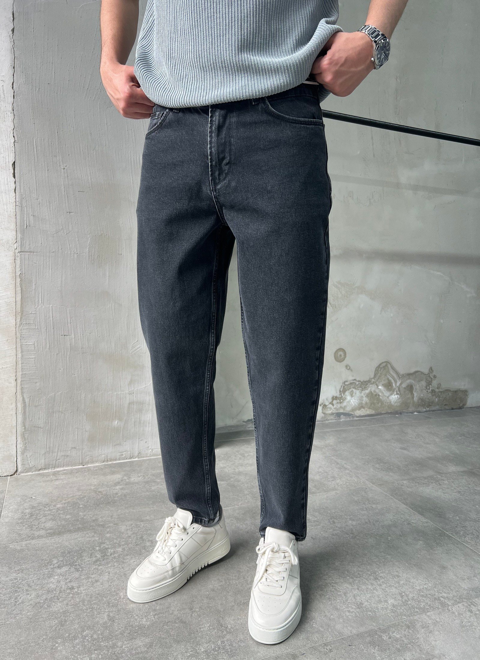 Rahat Kalıp Trend Fit Antrasit Boyfriend Jean