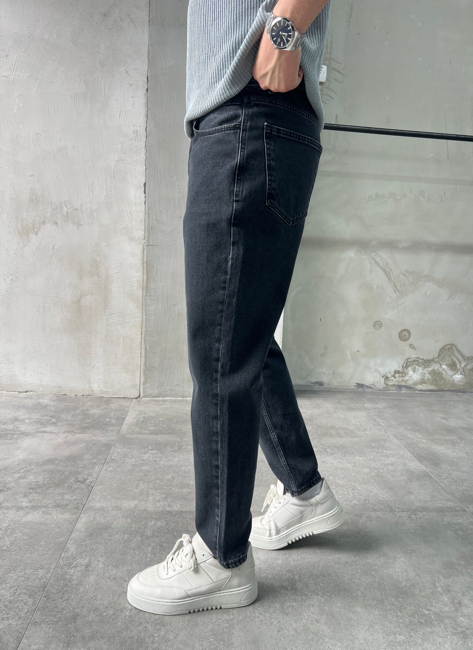 Rahat Kalıp Trend Fit Antrasit Boyfriend Jean
