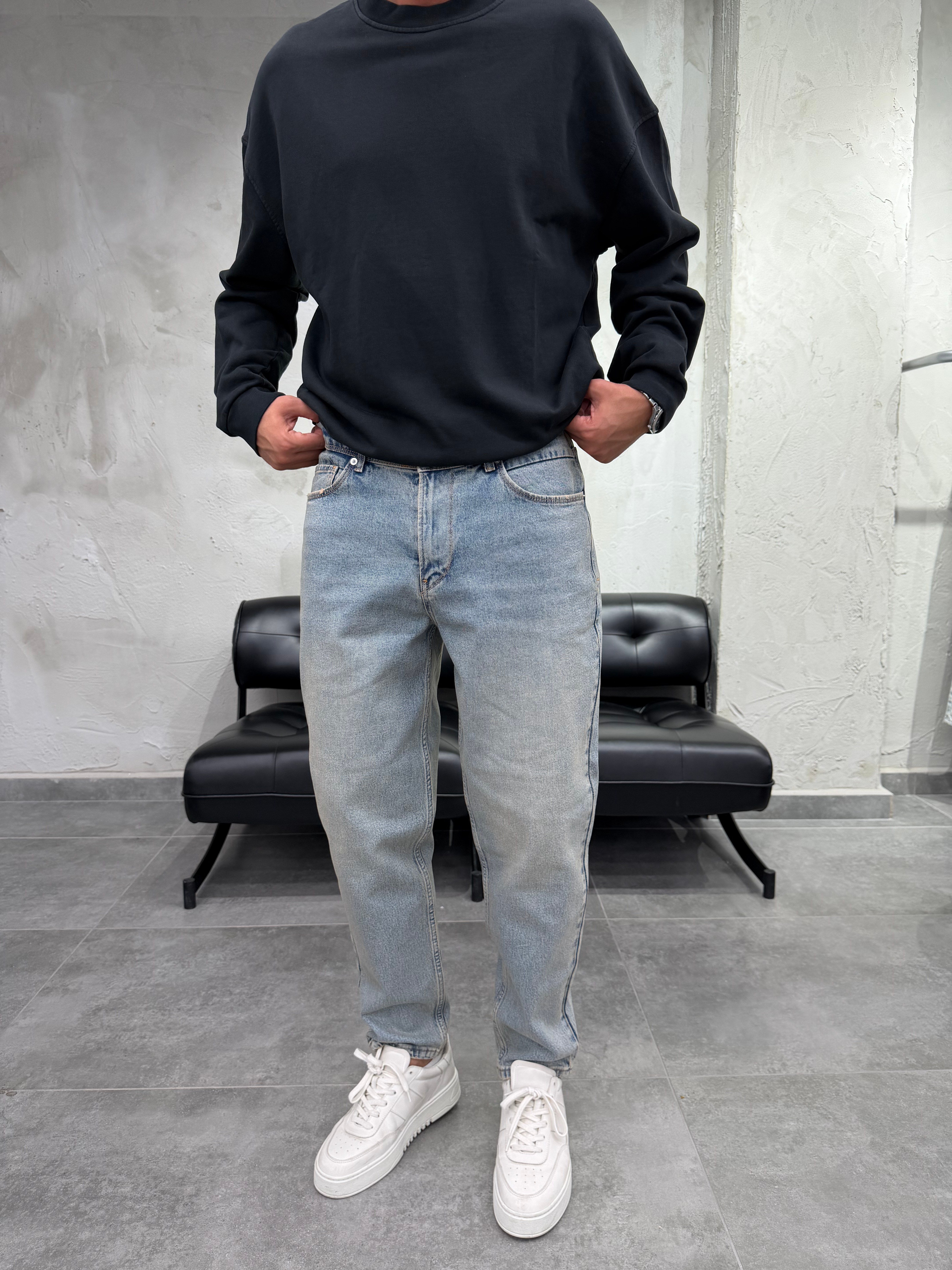 Rahat Kalıp Trend Fit Eskitme Boyfriend Jean