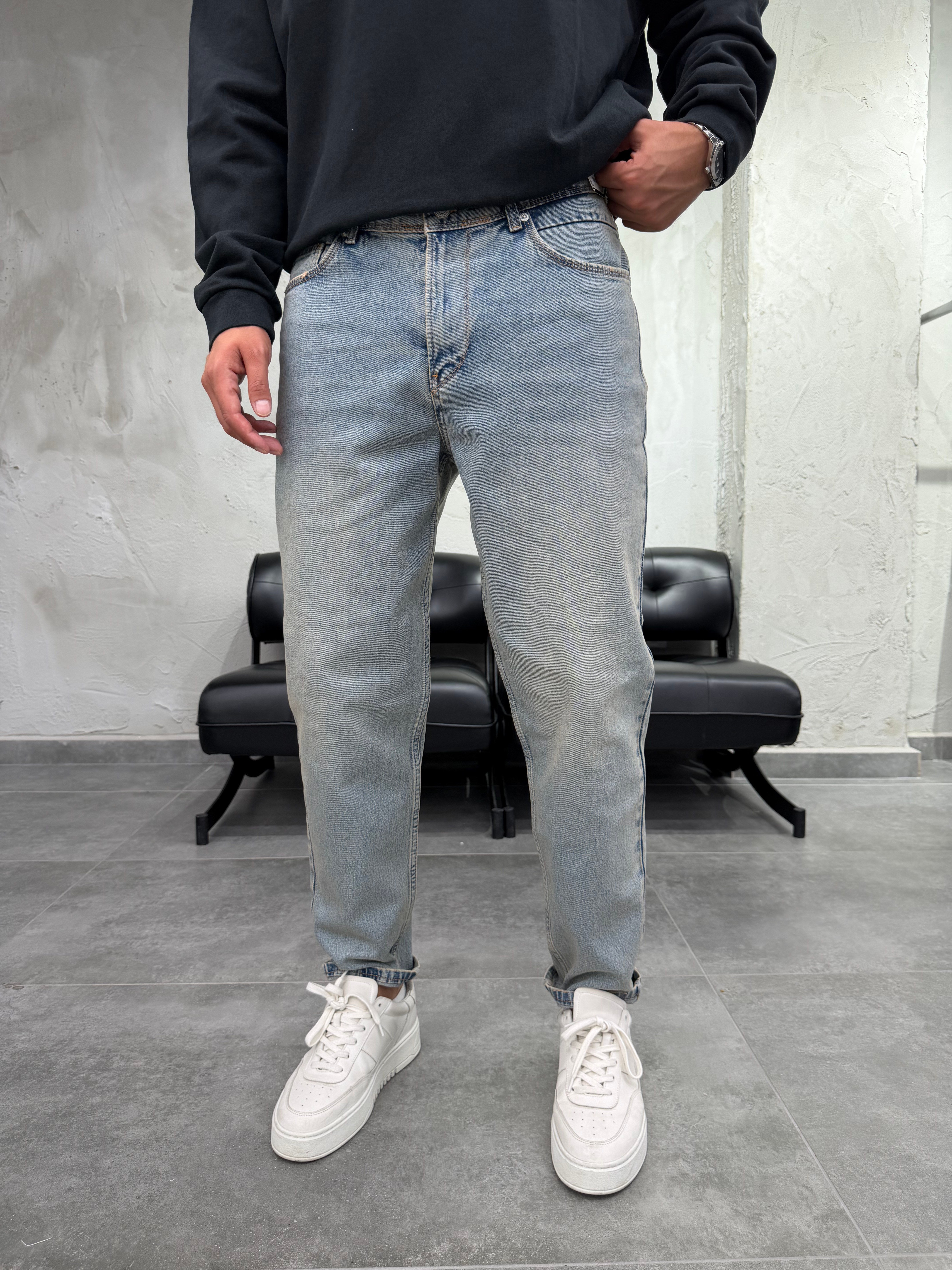 Rahat Kalıp Trend Fit Eskitme Boyfriend Jean