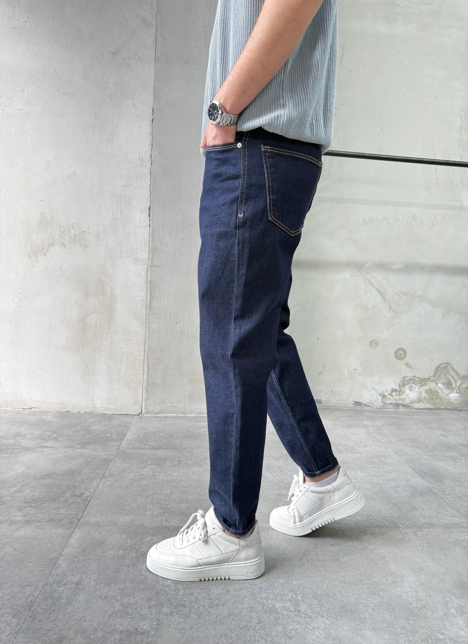 Rahat Kalıp Trend Fit Lacivert Boyfriend Jean