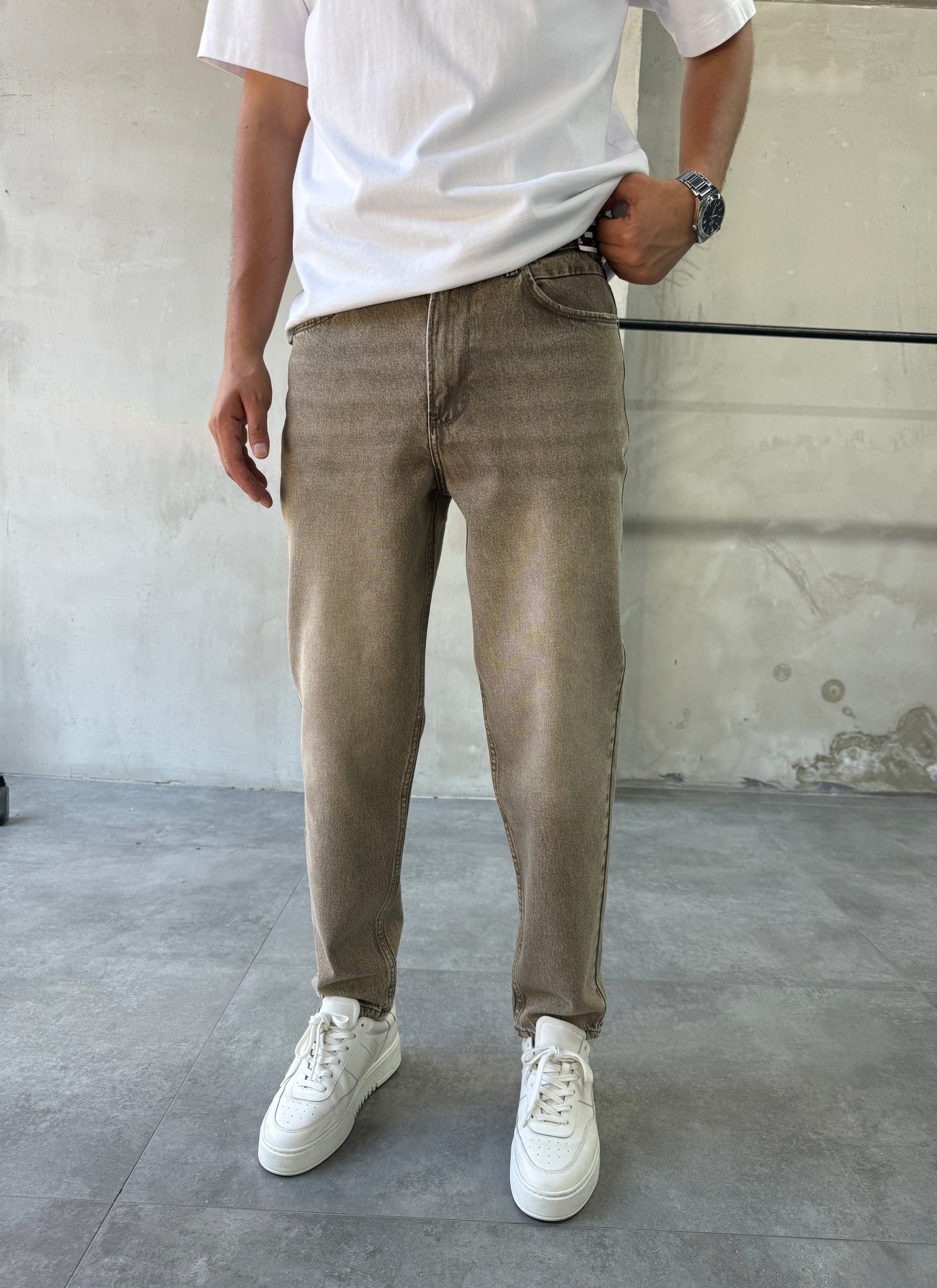 Trend Soluk Efektli Vizon Boyfriend Jean