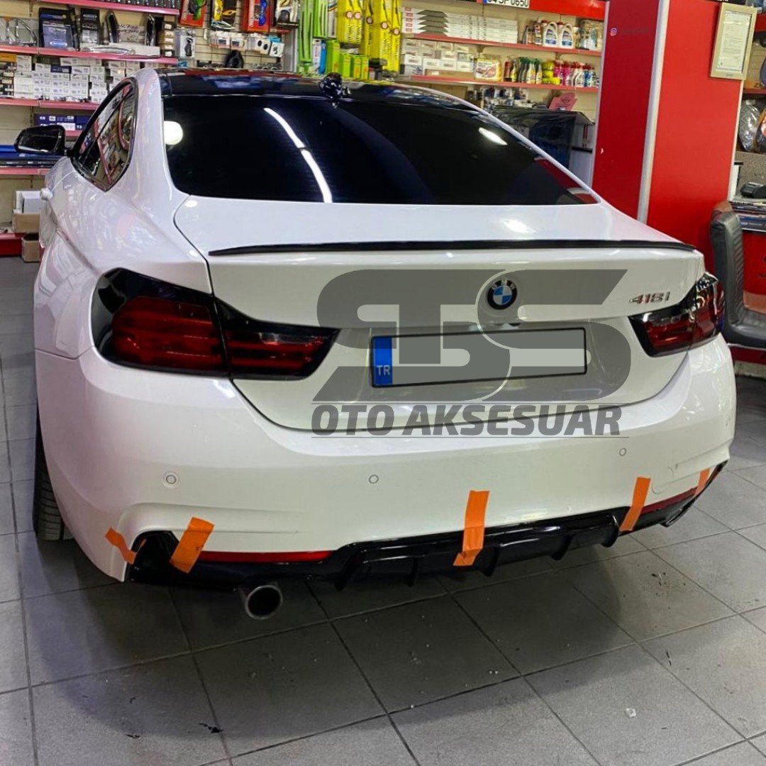  Bmw F32 418 420 425 430 Bagaj Üstü Spoiler Piano Black