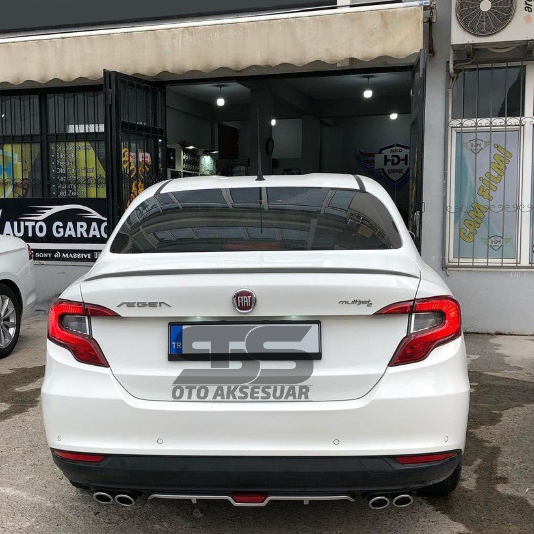  Fiat Egea Bagaj Üstü Slim Spoiler Parlak Beyaz