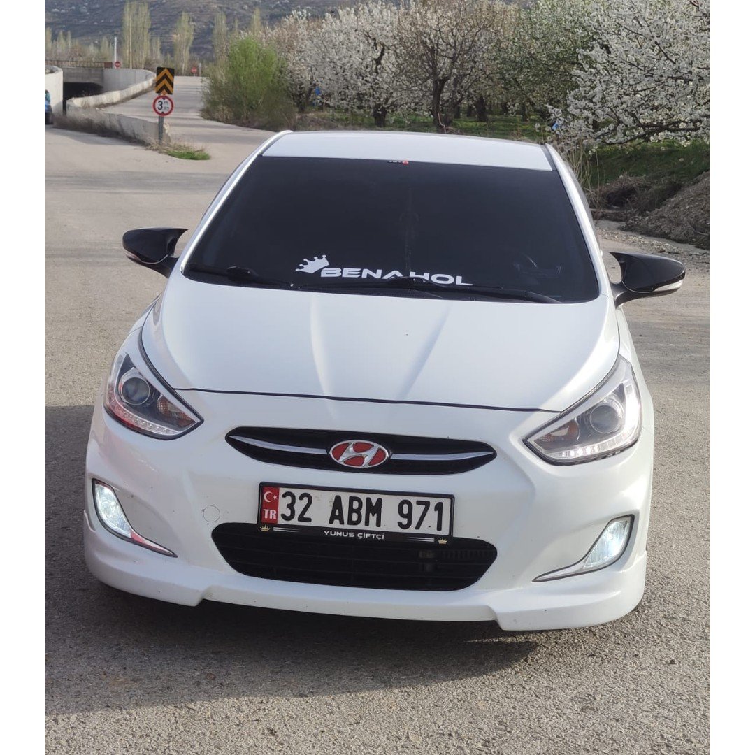  Hyundai Accent Blue Sinyalli Batman Yarasa Ayna Kapağı Piano Black Abs Plastik