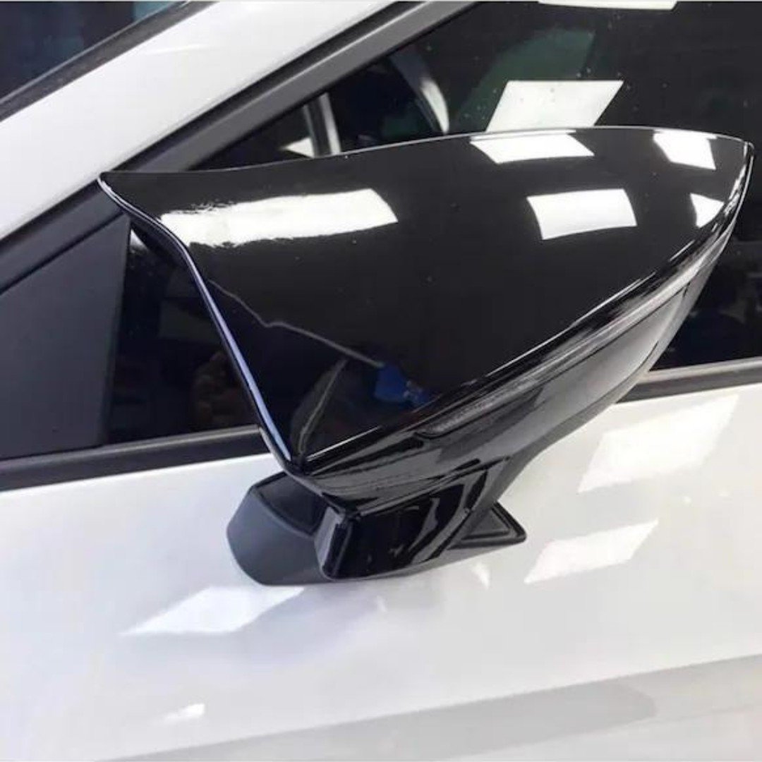  Seat Leon Mk3 Mk3.5 Batman Yarasa Ayna Kapağı Piano Black Abs Plastik