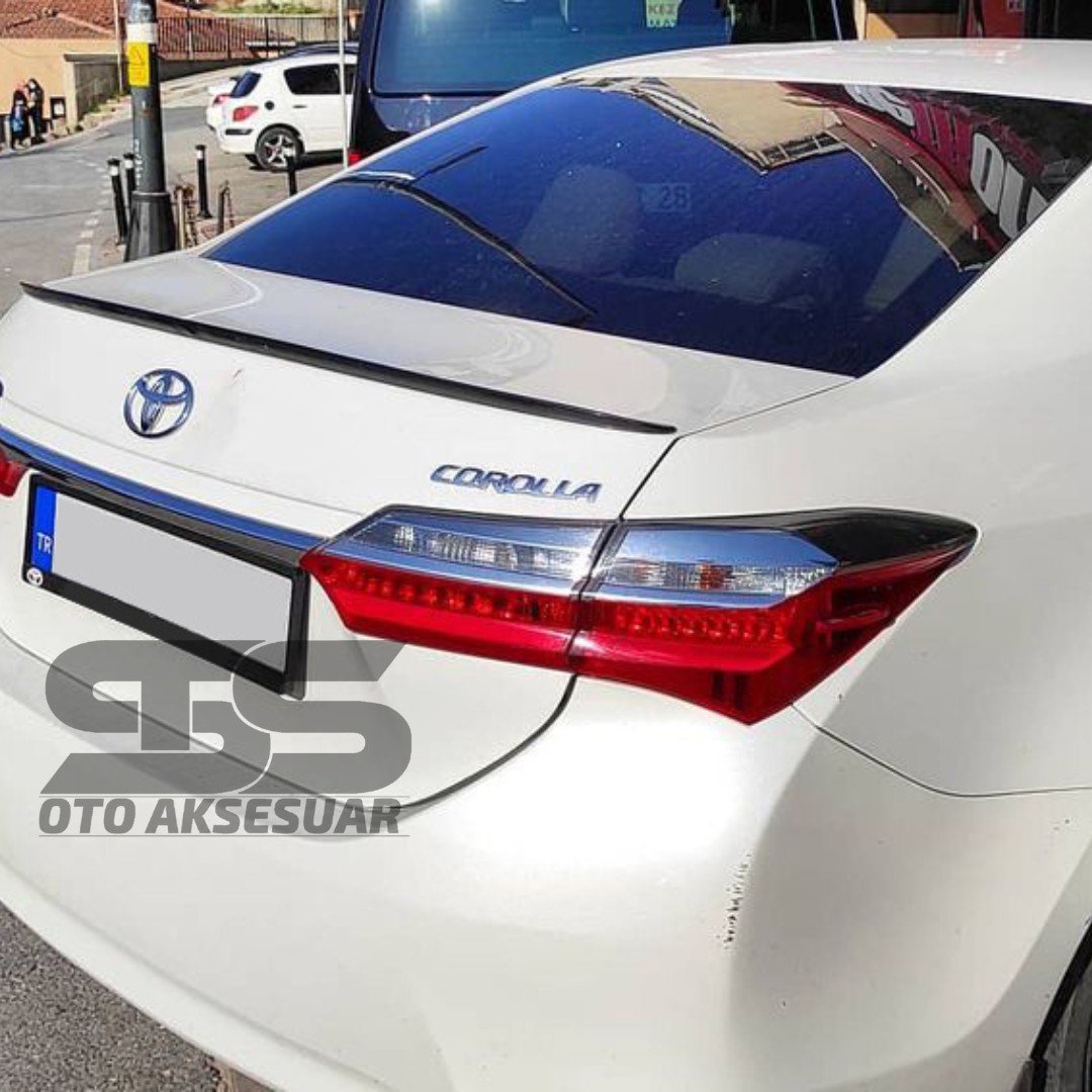  Toyota Corolla 2013-2018 Sedan Bagaj Üstü Spoiler Piano Black
