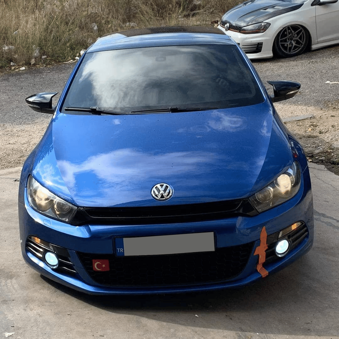  Volksvogen  Scirocco 2008-2016 Batman Yarasa Ayna Kapağı Piano Black Abs Plastik