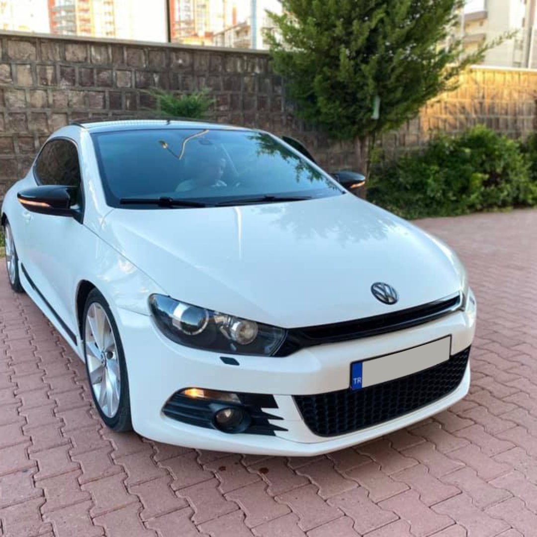  Volksvogen  Scirocco 2008-2016 Batman Yarasa Ayna Kapağı Piano Black Abs Plastik