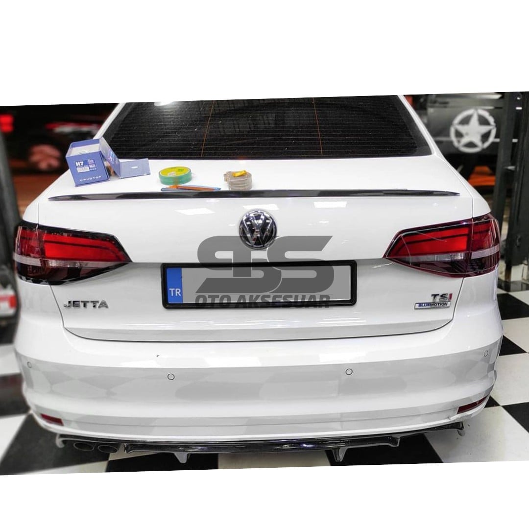  Vw Jetta Mk6 Bagaj Üstü Spoiler Bagaj Çıtası Piano Black 2010-2017