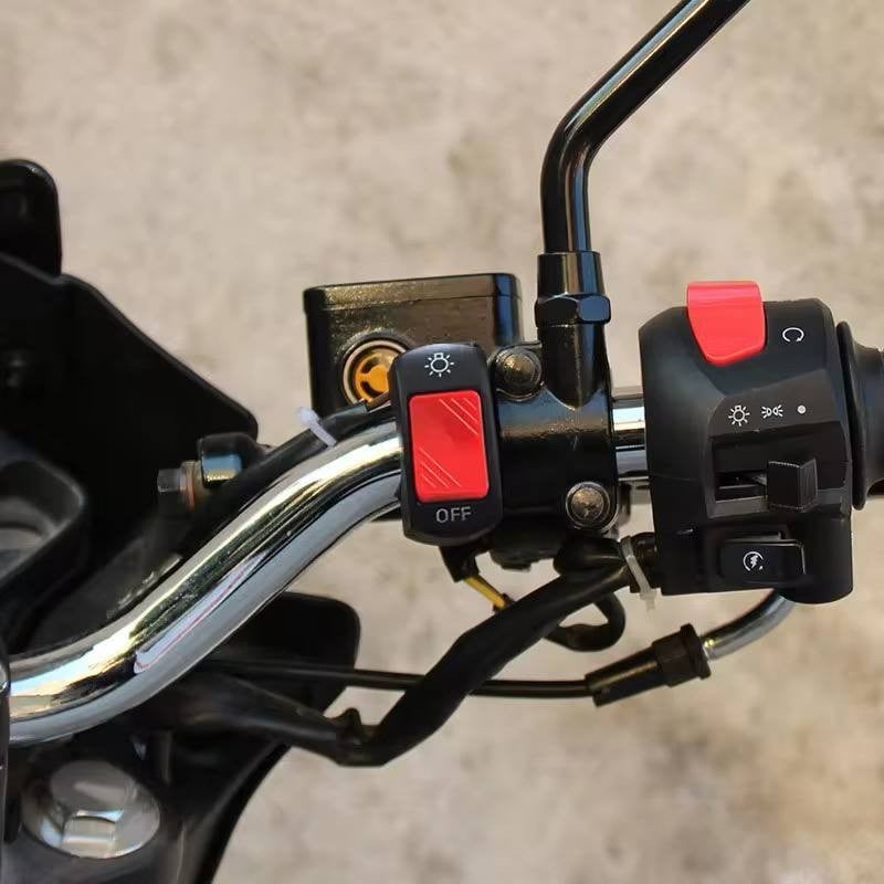 2 Adet 8 Ledli Motosiklet Scooter Uyumlu Led Sis Farı Açma Kapatma Tuşlu
