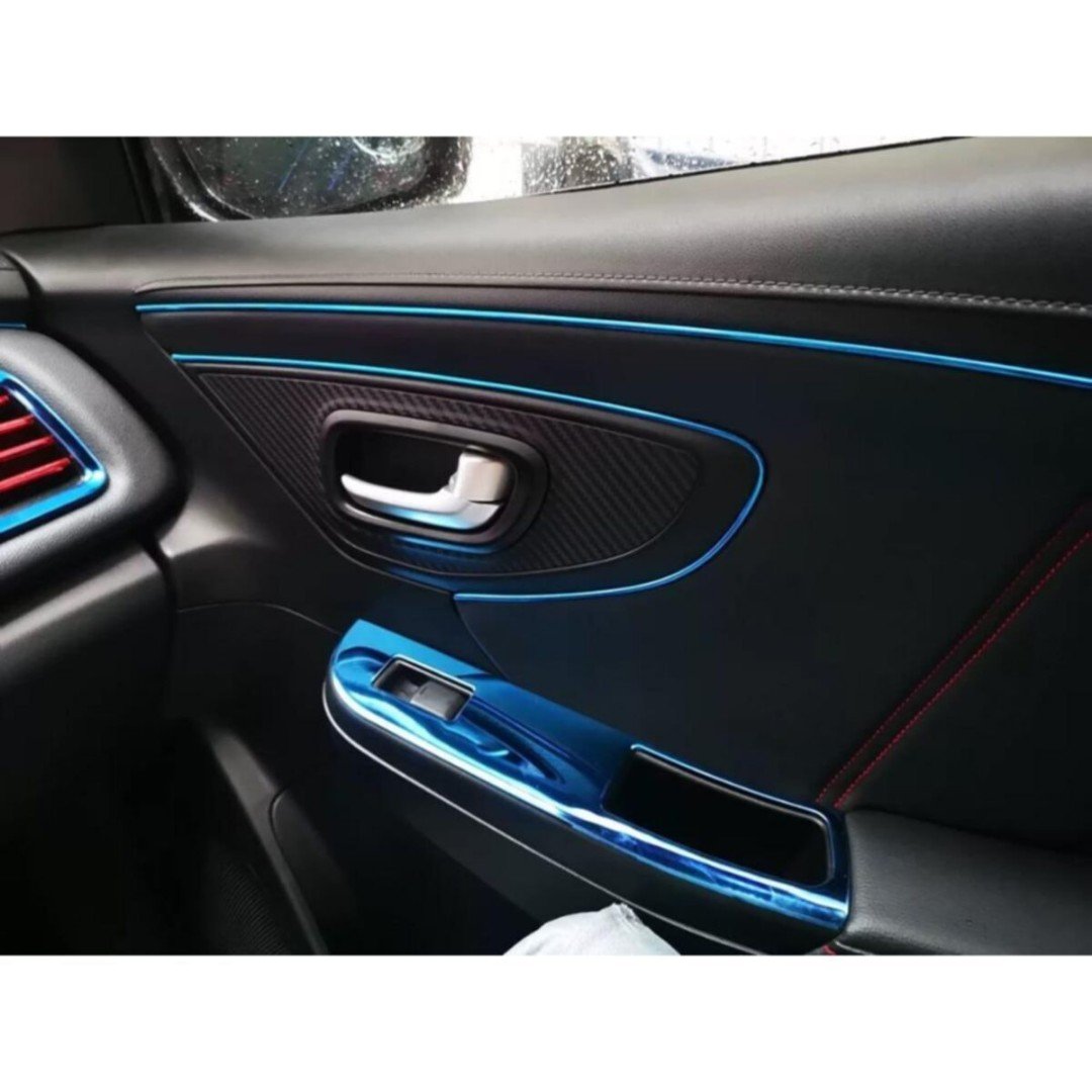 Araç İçi Dekoratif Torpido Ve Kapı Döşeme Fitili Neon Ip 5 Metre Mavi