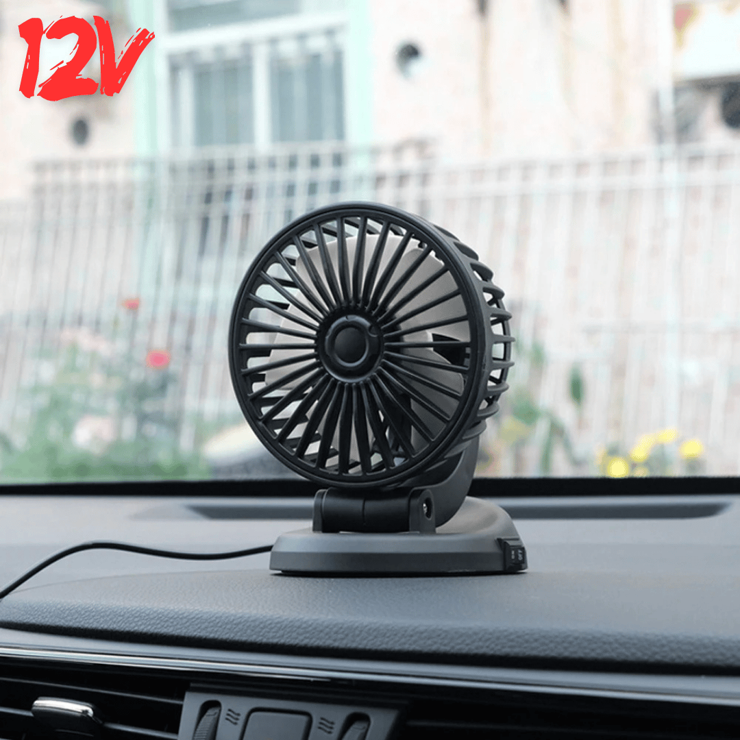 Araç İçi Vantilatör 360° Dönebilen Torpido Üstü Vantilatör 12v Uyumlu Tek Fanlı Soğutucu Fan Pervane 1 Fanlı