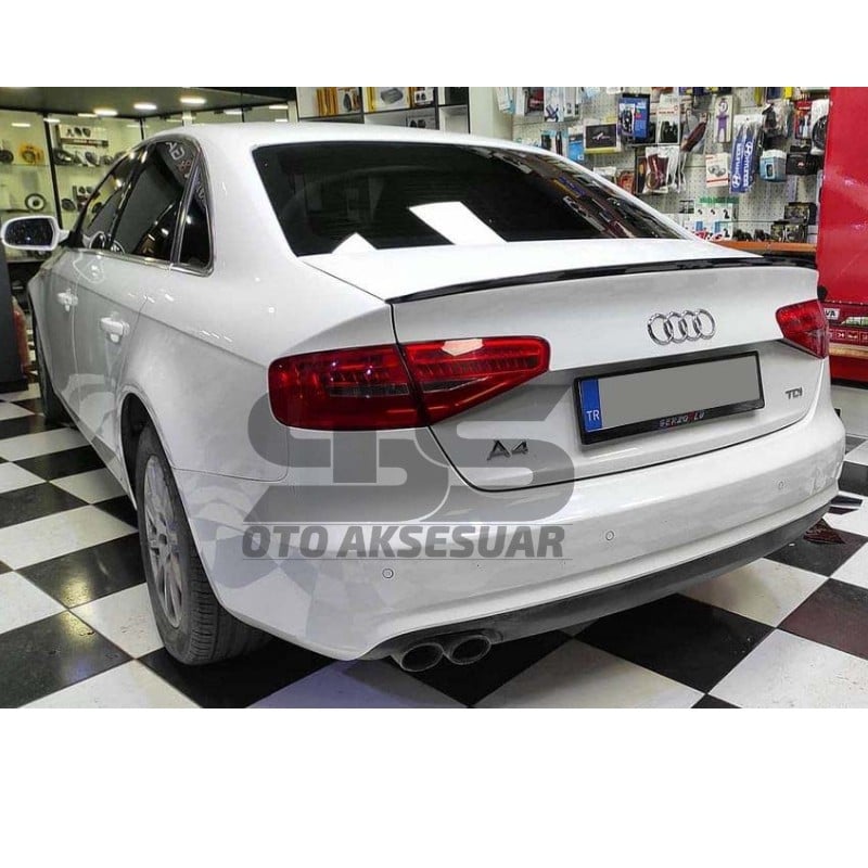 Audi A4 Bagaj Üstü Black Piano Spoiler Bagaj Çıtası