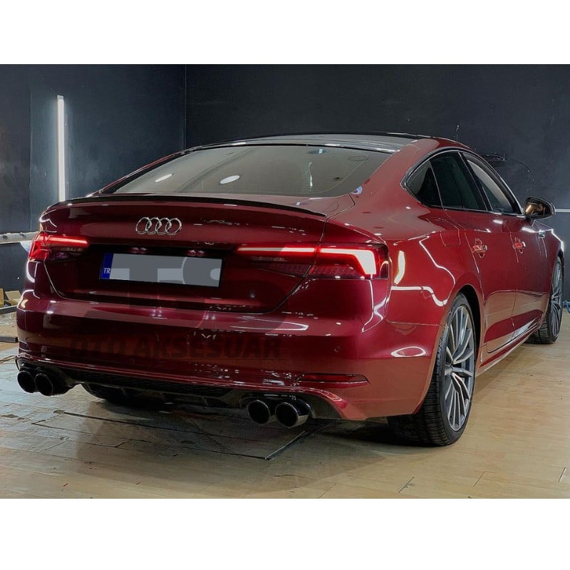 Audi A5 Sportback Bagaj Üstü Black Piano Spoiler Bagaj Çıtası