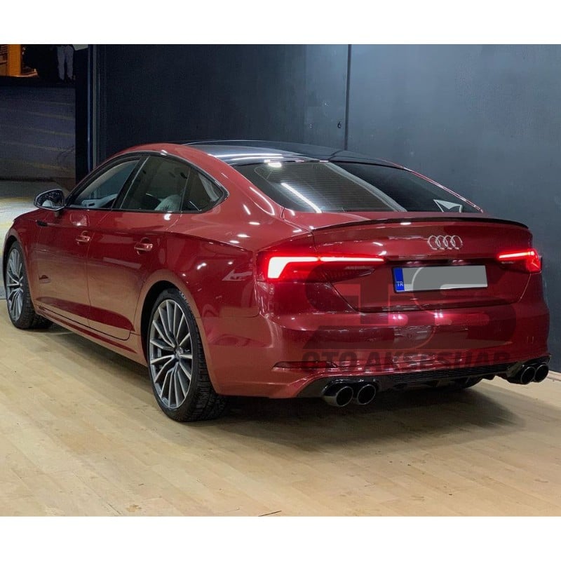 Audi A5 Sportback Bagaj Üstü Black Piano Spoiler Bagaj Çıtası