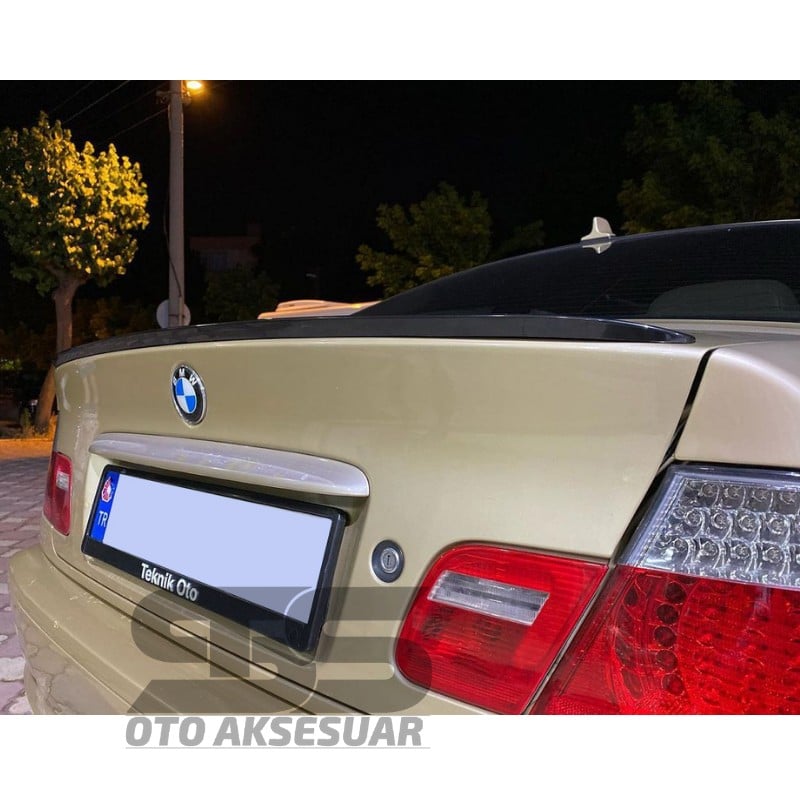 Bmw E46 1998-2005 Bagaj Üstü Slim Spoiler Piano Black Parlak Siyah