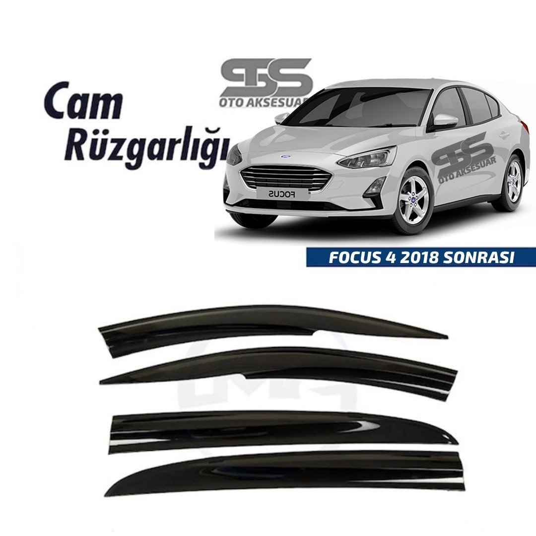 Cam Rüzgarlığı Ford FOCUS 4 2018- Sonrası Mügen Tip Piano Black
