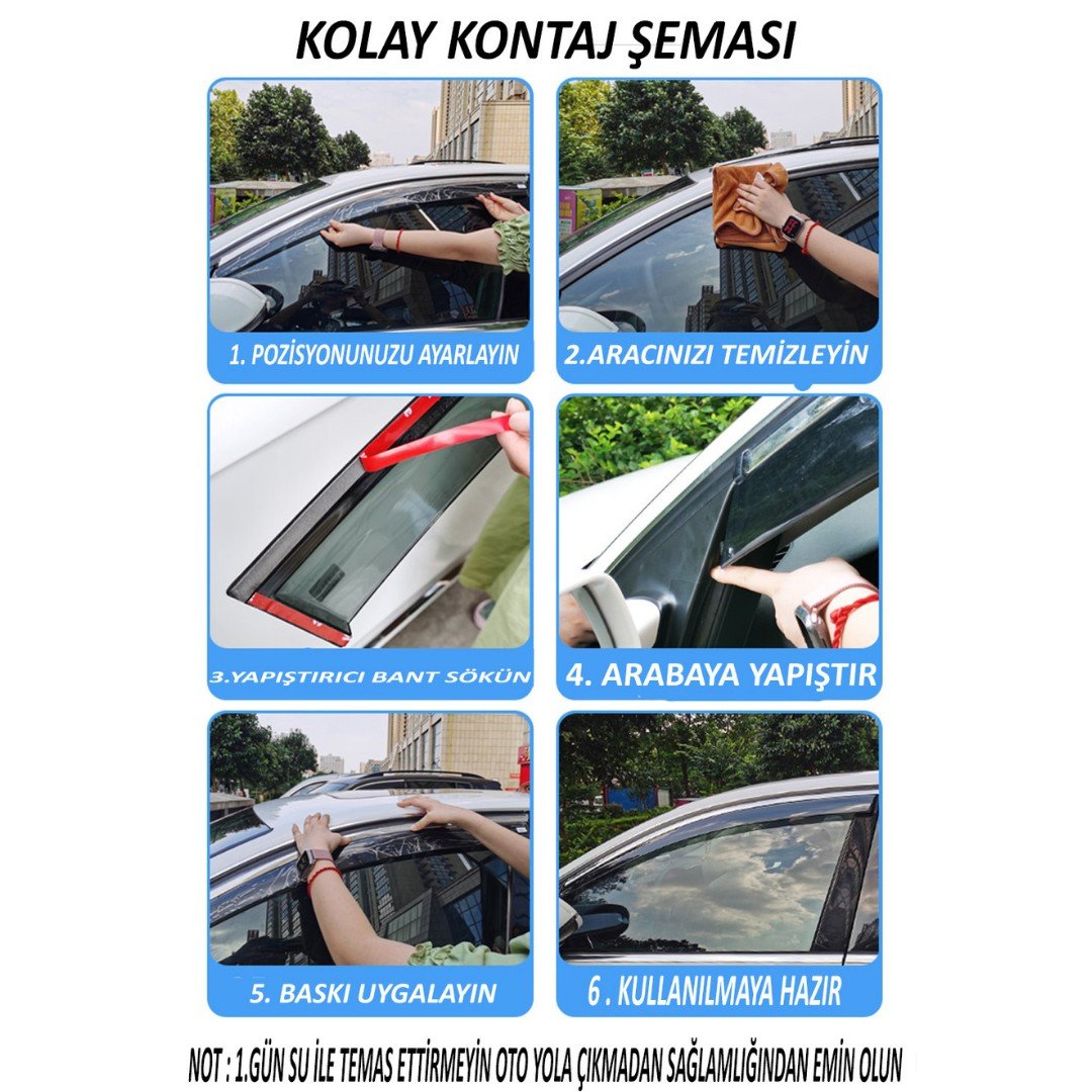 Cam Rüzgarlığı Honda Civic ies 1996-2001 Arası Sedan Mügen Tip Piano Black
