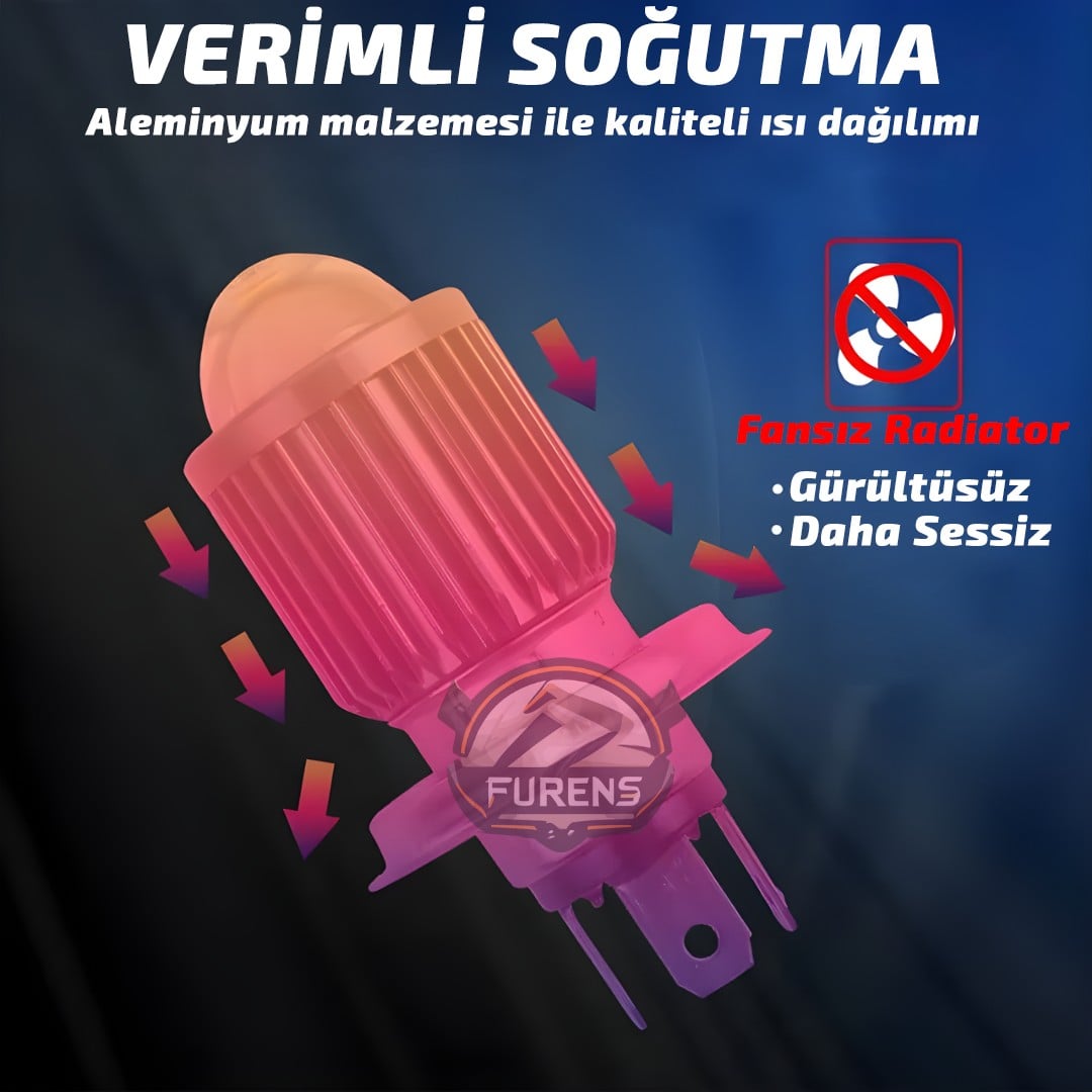 Dacia Logan Araca Özel Far Seti Mercek Led Xenon Uzun kısa Çift Renk