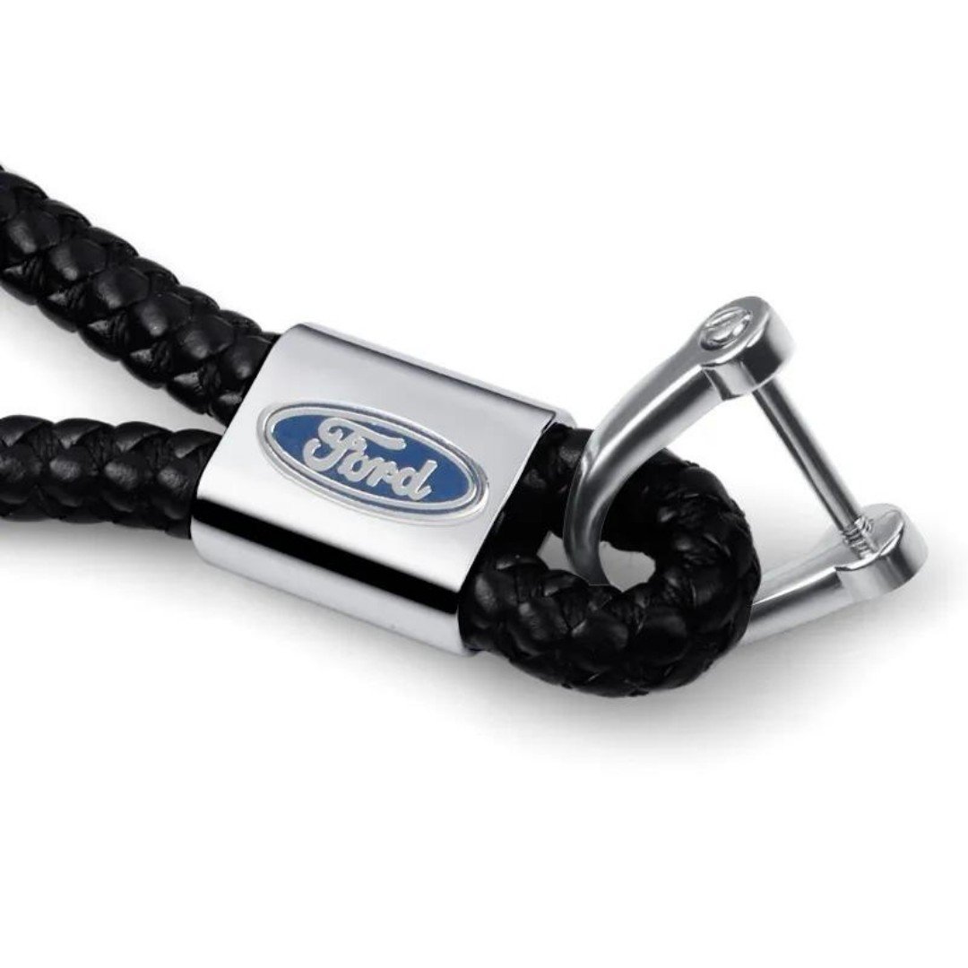 Ford Gerçek Deri Örgü Anahtarlık