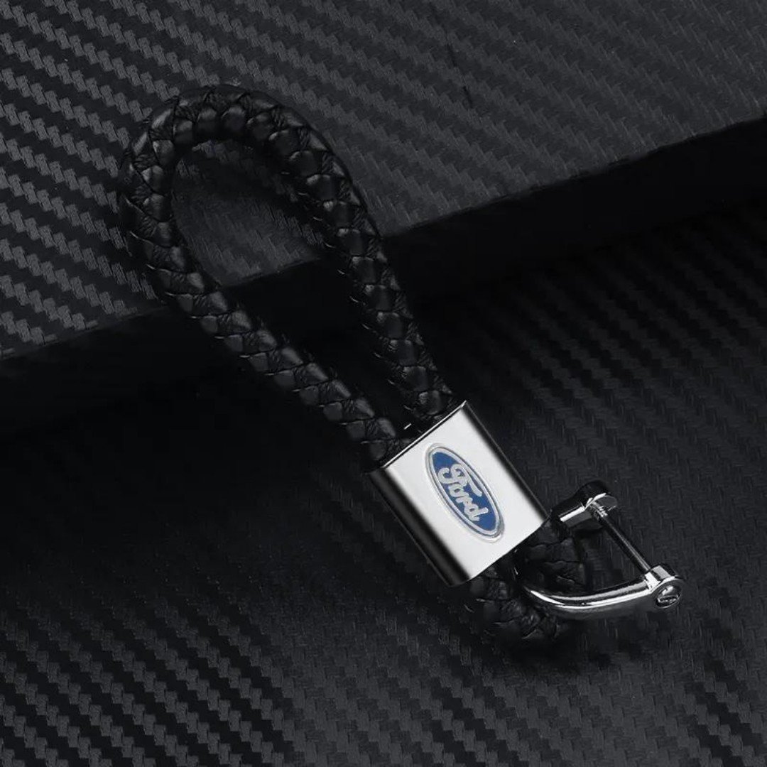 Ford Gerçek Deri Örgü Anahtarlık