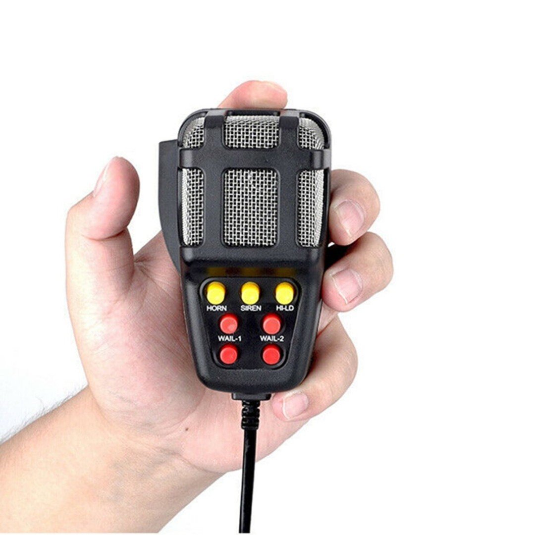 Her Araca Uyumlu Universal 7 Sesli Polis Sireni Konuşmalı Mikrofonlu