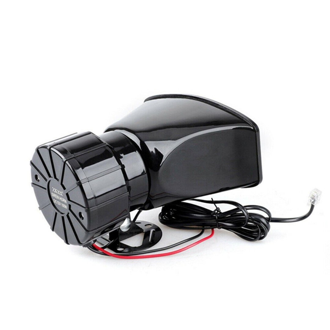 Her Araca Uyumlu Universal 7 Sesli Polis Sireni Konuşmalı Mikrofonlu