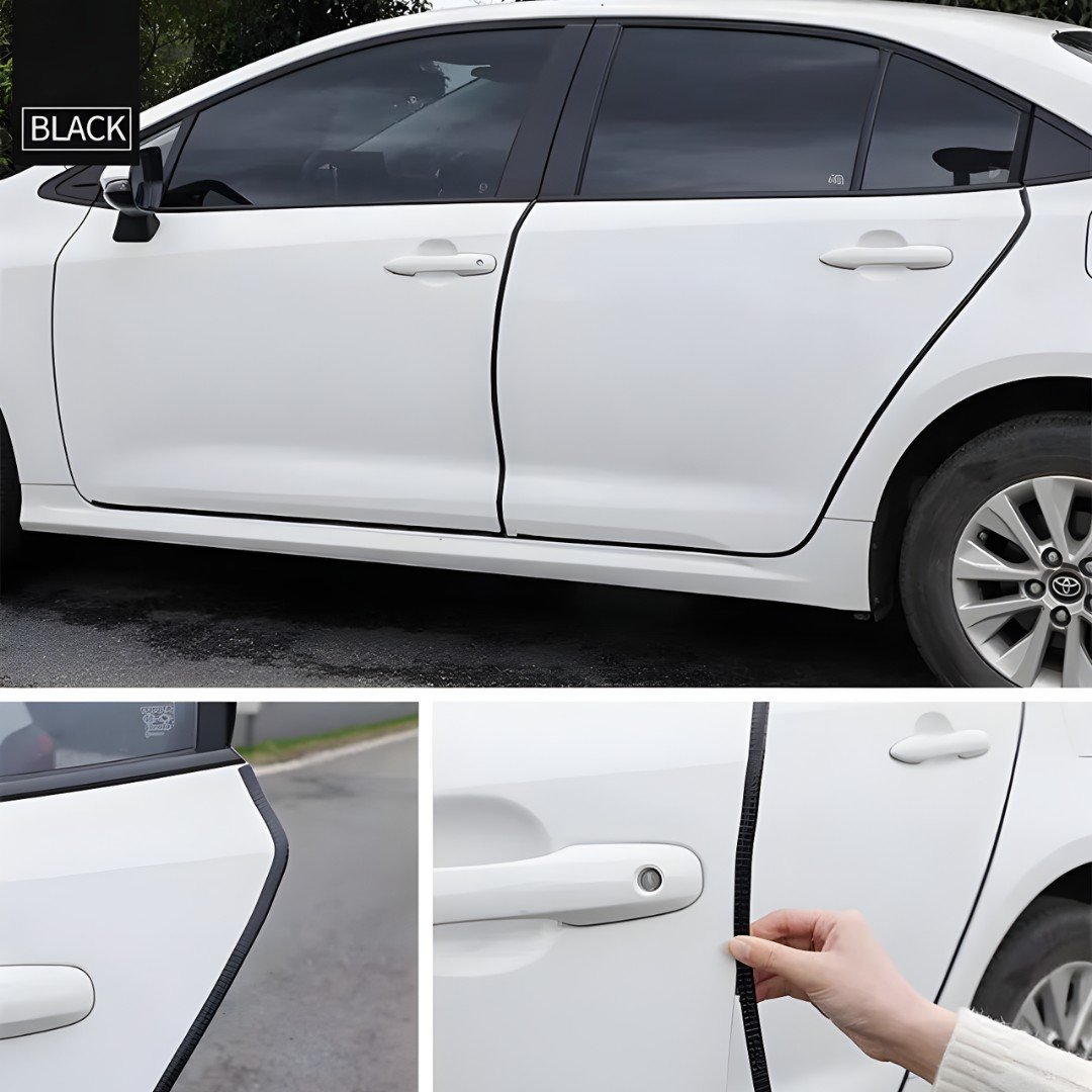 Mazda 323 Oto Araç Kapı Koruma Fitili 5metre Parlak Siyah Renk