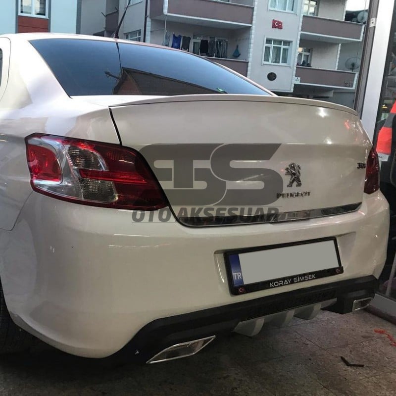 Peugeot 301 Bagaj Üstü Spoiler Parlak Beyaz