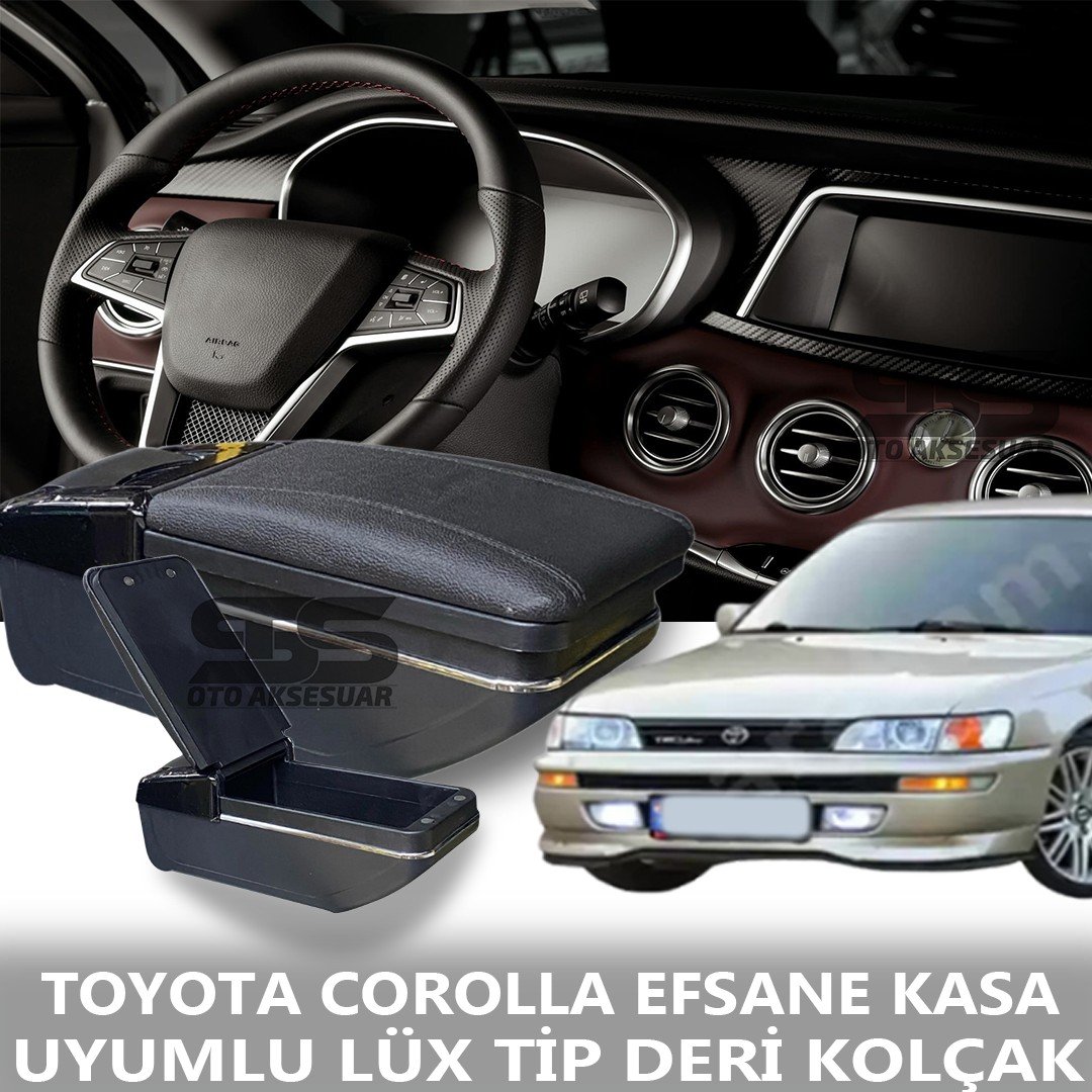 Toyota Corolla Efsane Kasa Uyumlu Premium Deri Kol Dayama Kolçak Lüx Tip