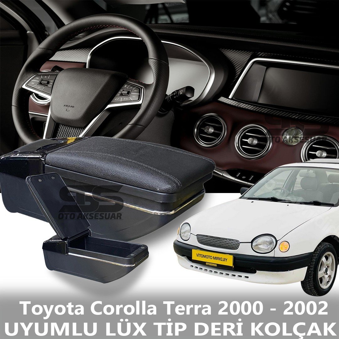 Toyota Corolla Terra 2000 - 2002 Uyumlu Premium  Deri Kol Dayama Kolçak Lüx Tip 