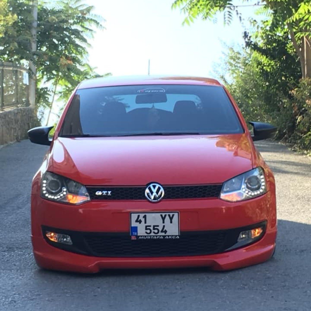 Volksvogen  Polo 6r-6c 2009-2017 Batman Yarasa Ayna Kapağı Piano Black Abs Plastik