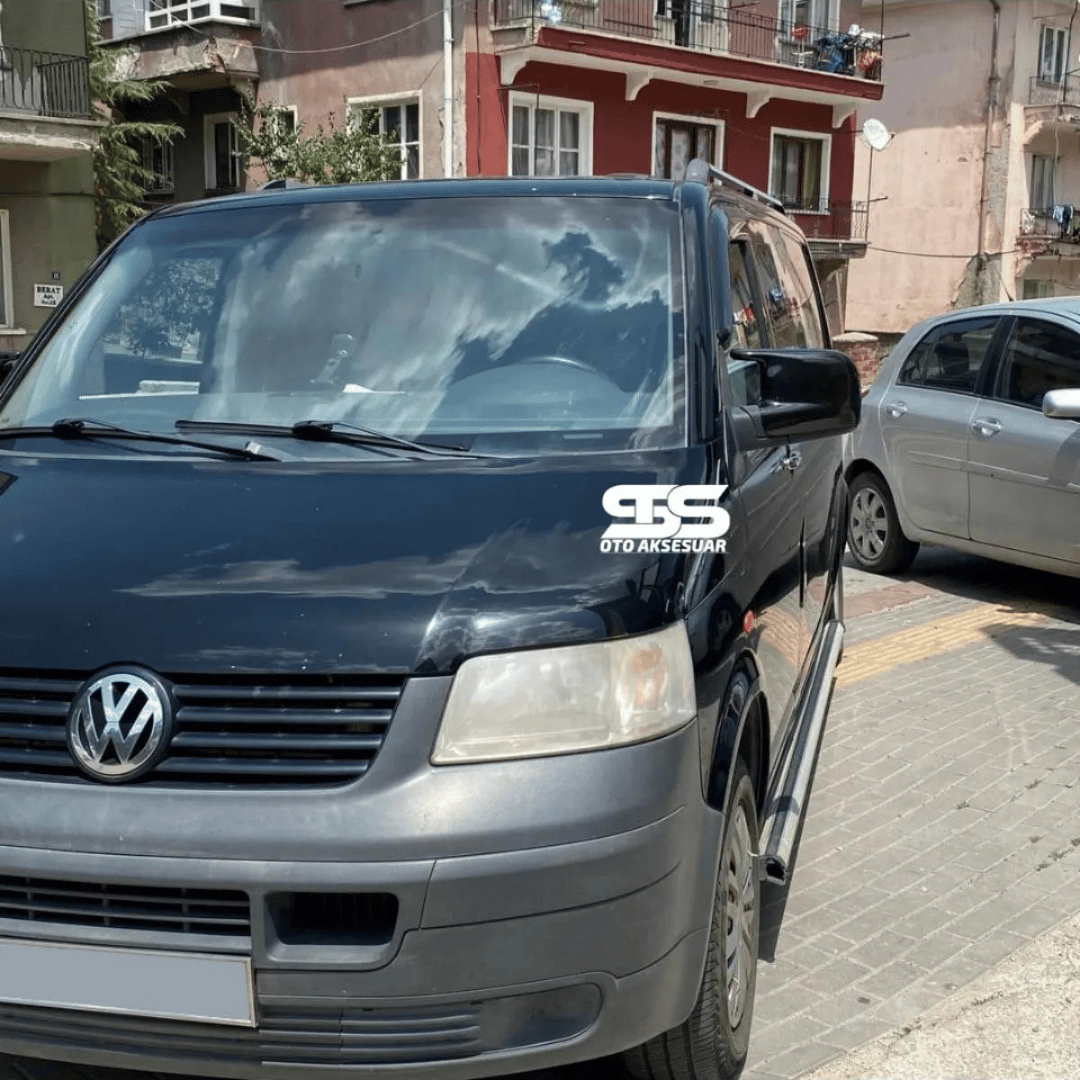 Volkswagen Transporter T5 2004-2009 Uyumlu Batman Yarasa Ayna Kapağı Piano Black Abs Plastik
