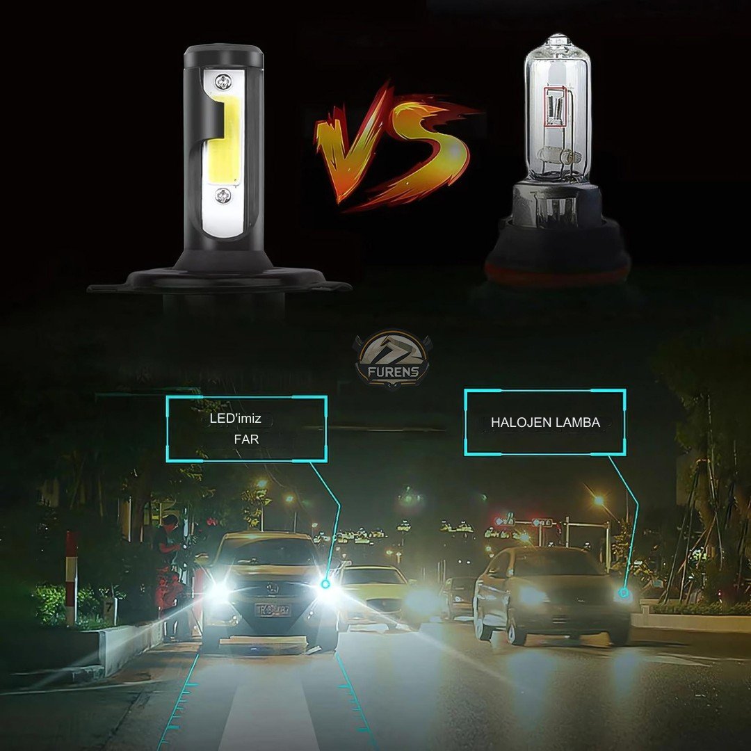 ZERON Light Series H4 Led Xenon Şimşek Etkili Led Xenon Led Ampul
