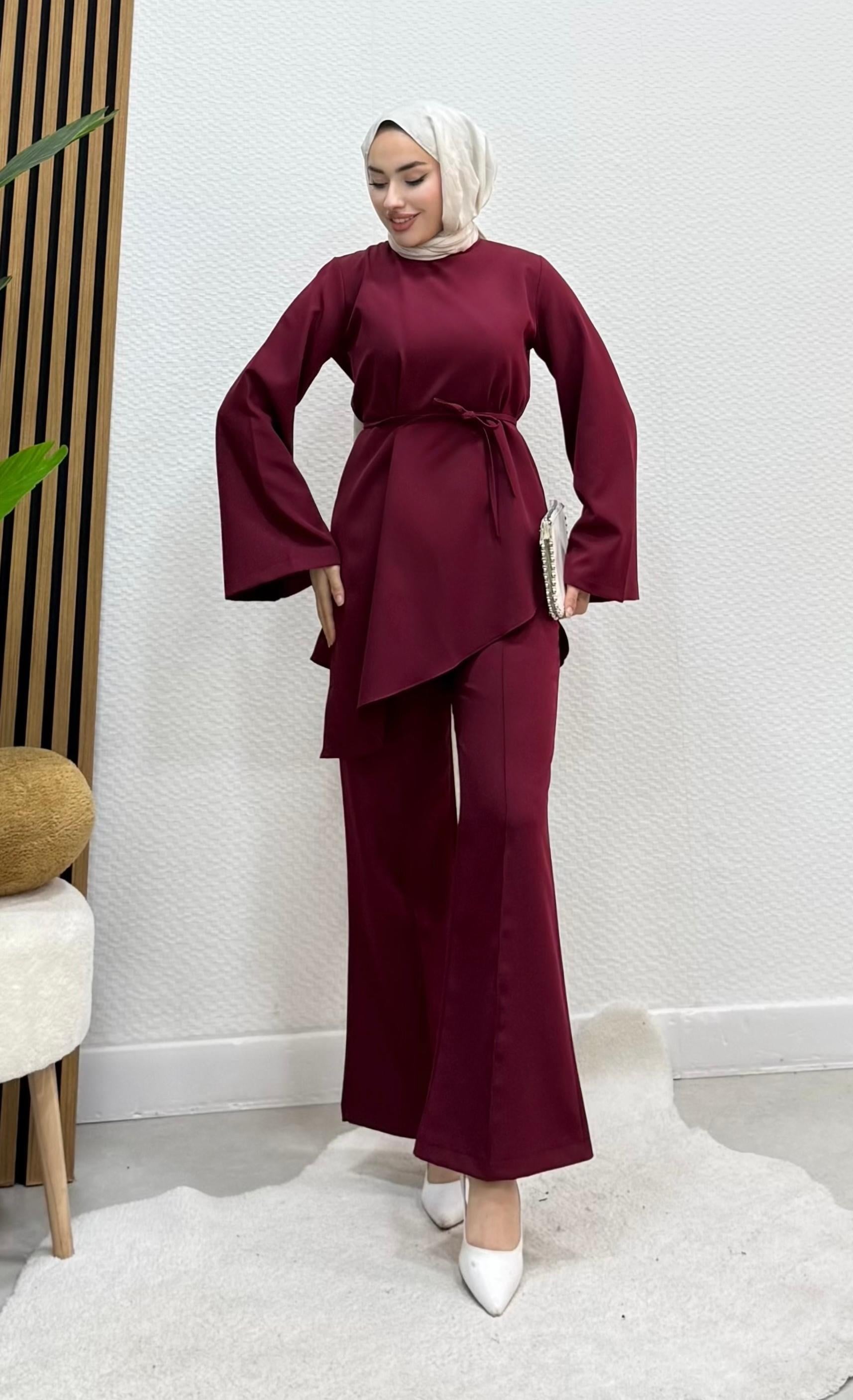 Asimetrik Takım - Bordo