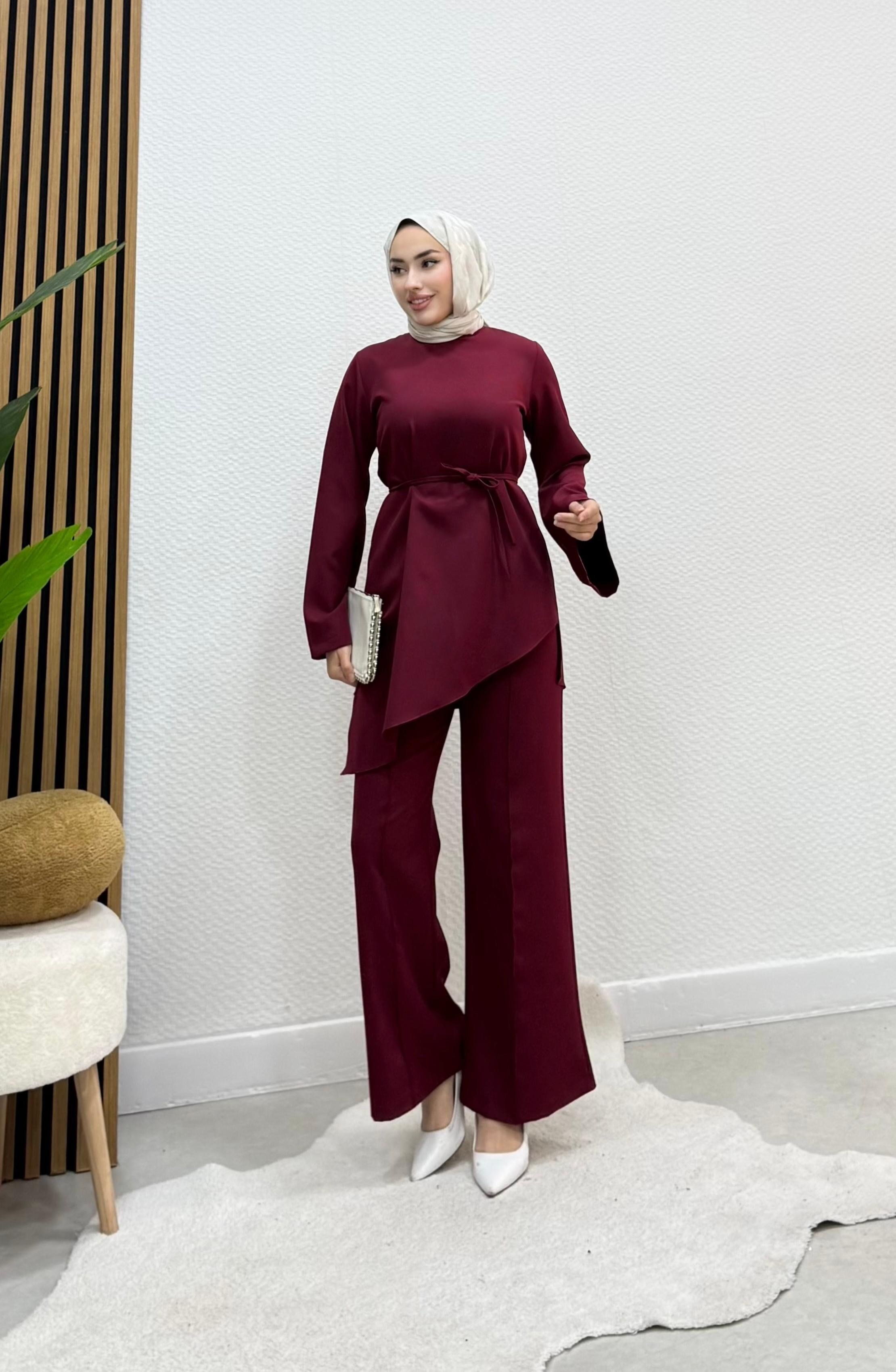 Asimetrik Takım - Bordo