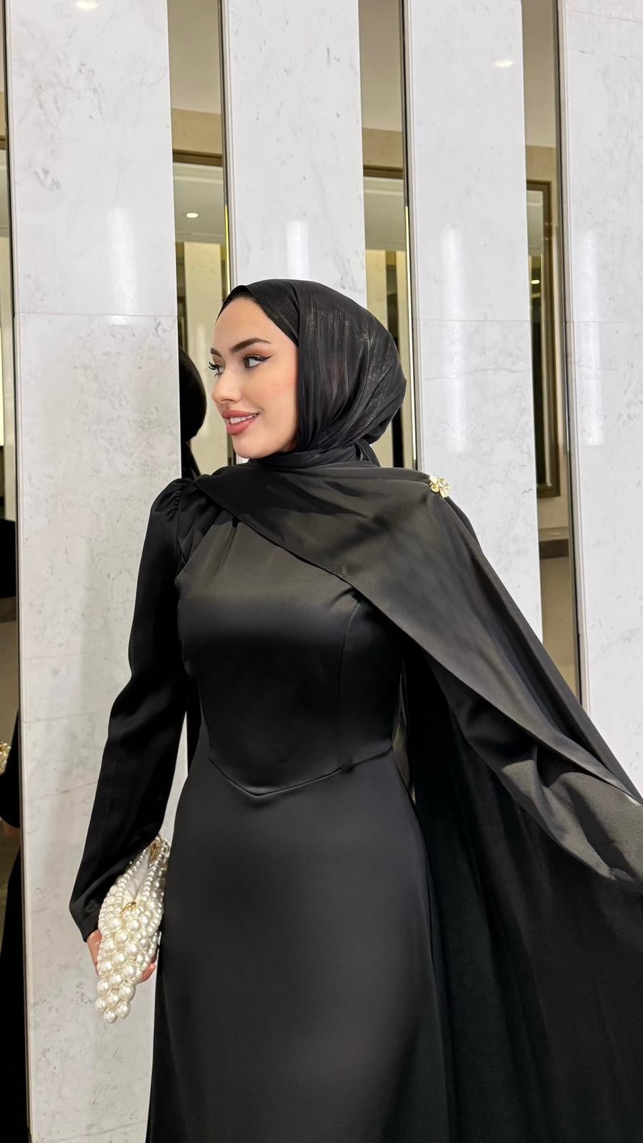Pelerin Abiye -Siyah