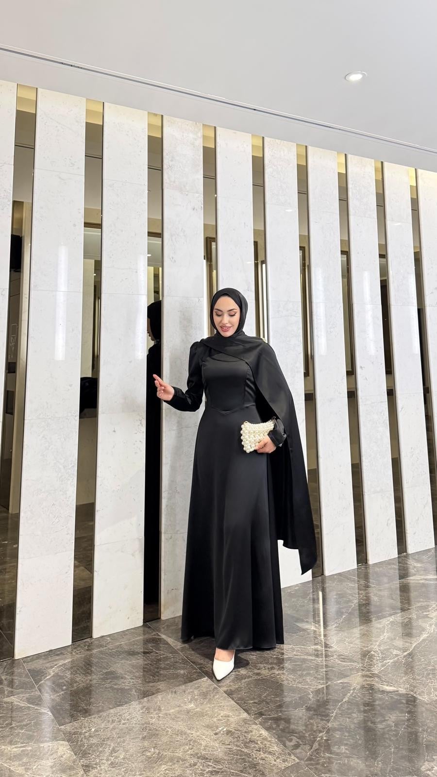 Pelerin Abiye -Siyah