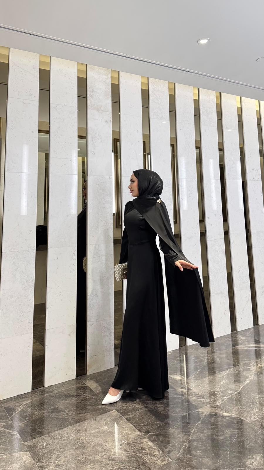 Pelerin Abiye -Siyah