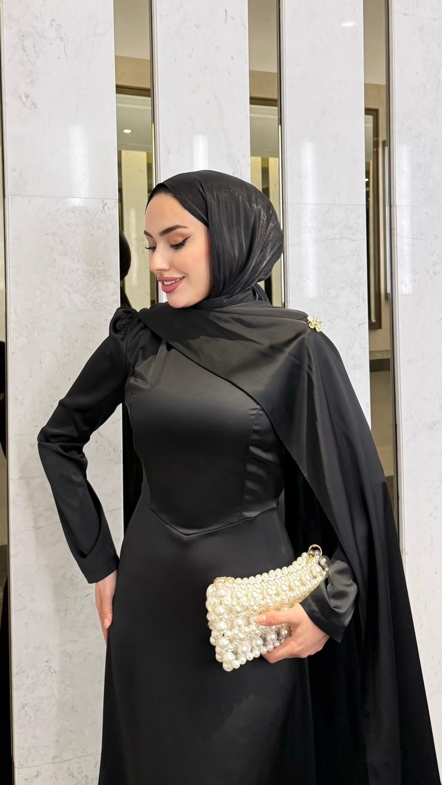 Pelerin Abiye -Siyah