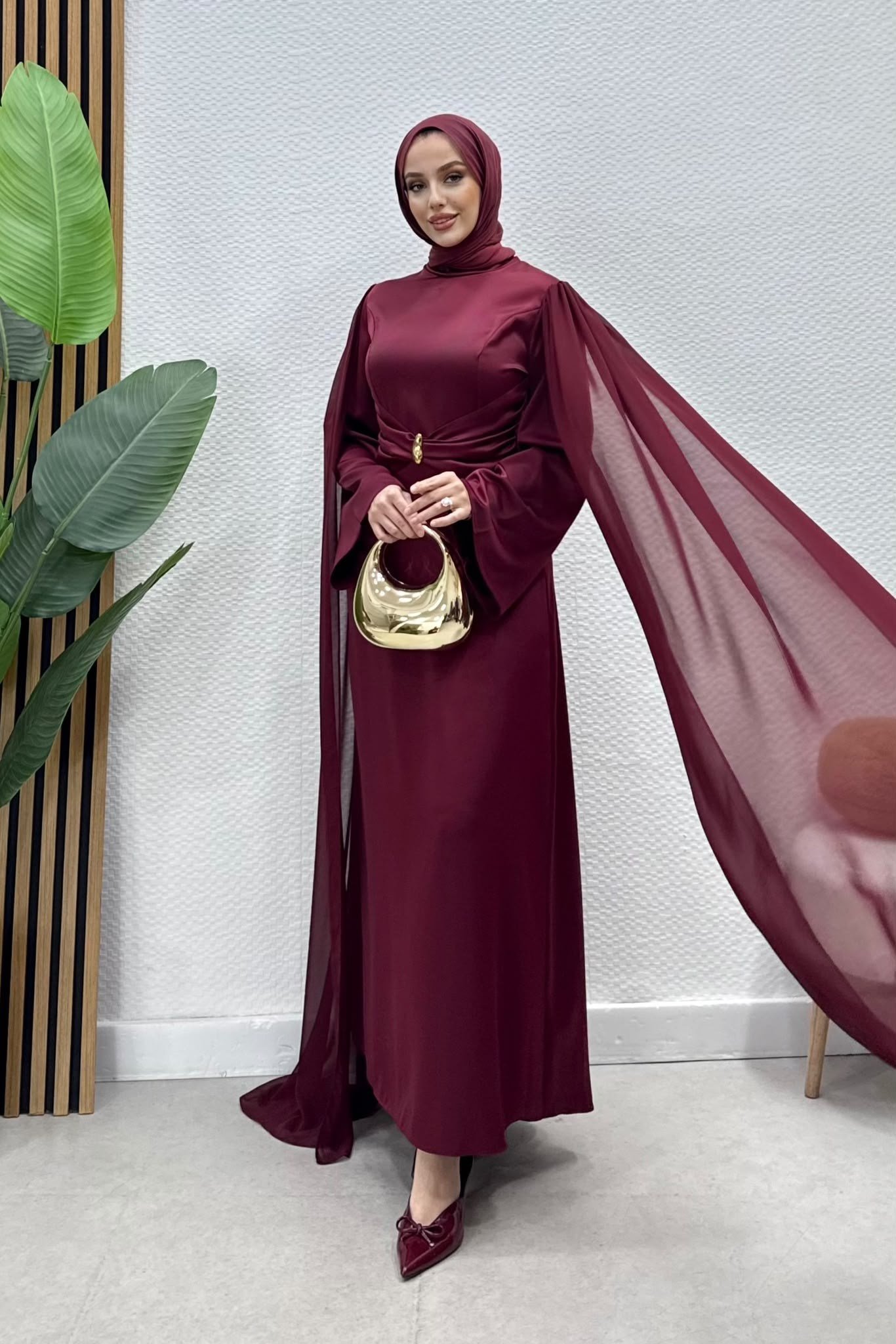 Sare Abiye -Bordo