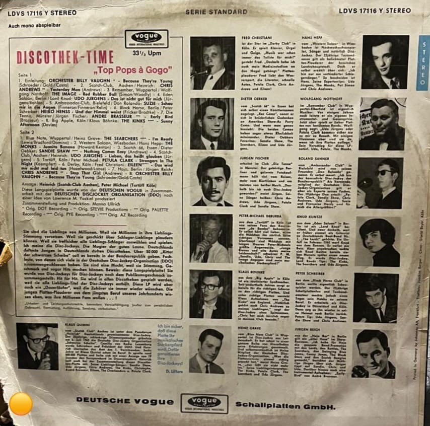 Discothek-Time „Top Pops à Gogo“ (Vogue LDVS 17116)