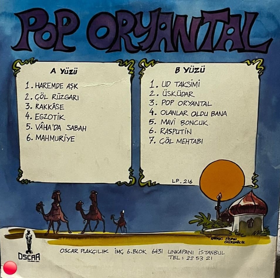 Egzotik Doğu Müziği - Pop Oryantal (Oscar Plakçılık - LP 216)
