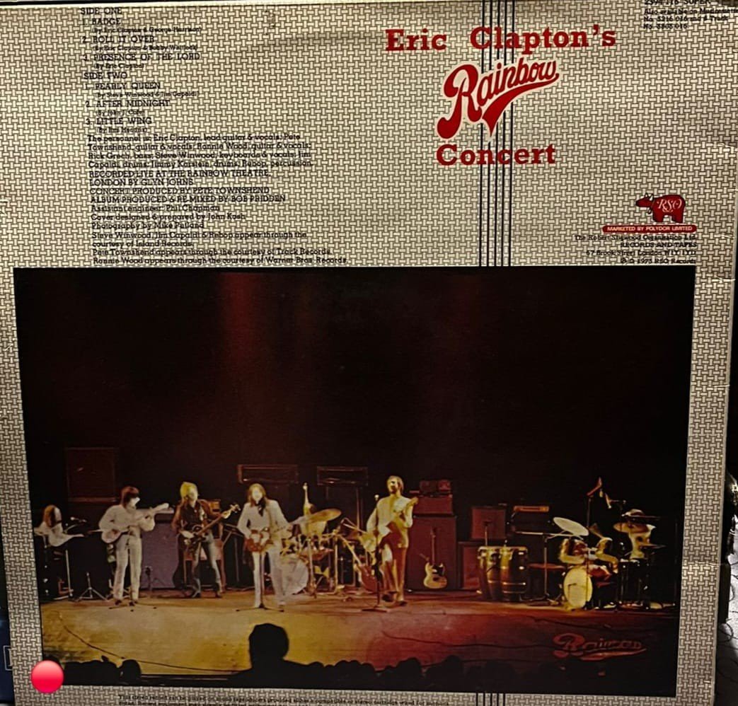 Eric Clapton's Rainbow Concert (RSO / Polydor, 1973)