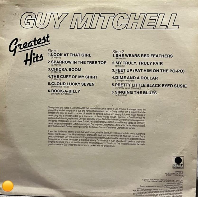 Guy Mitchell - Greatest Hits