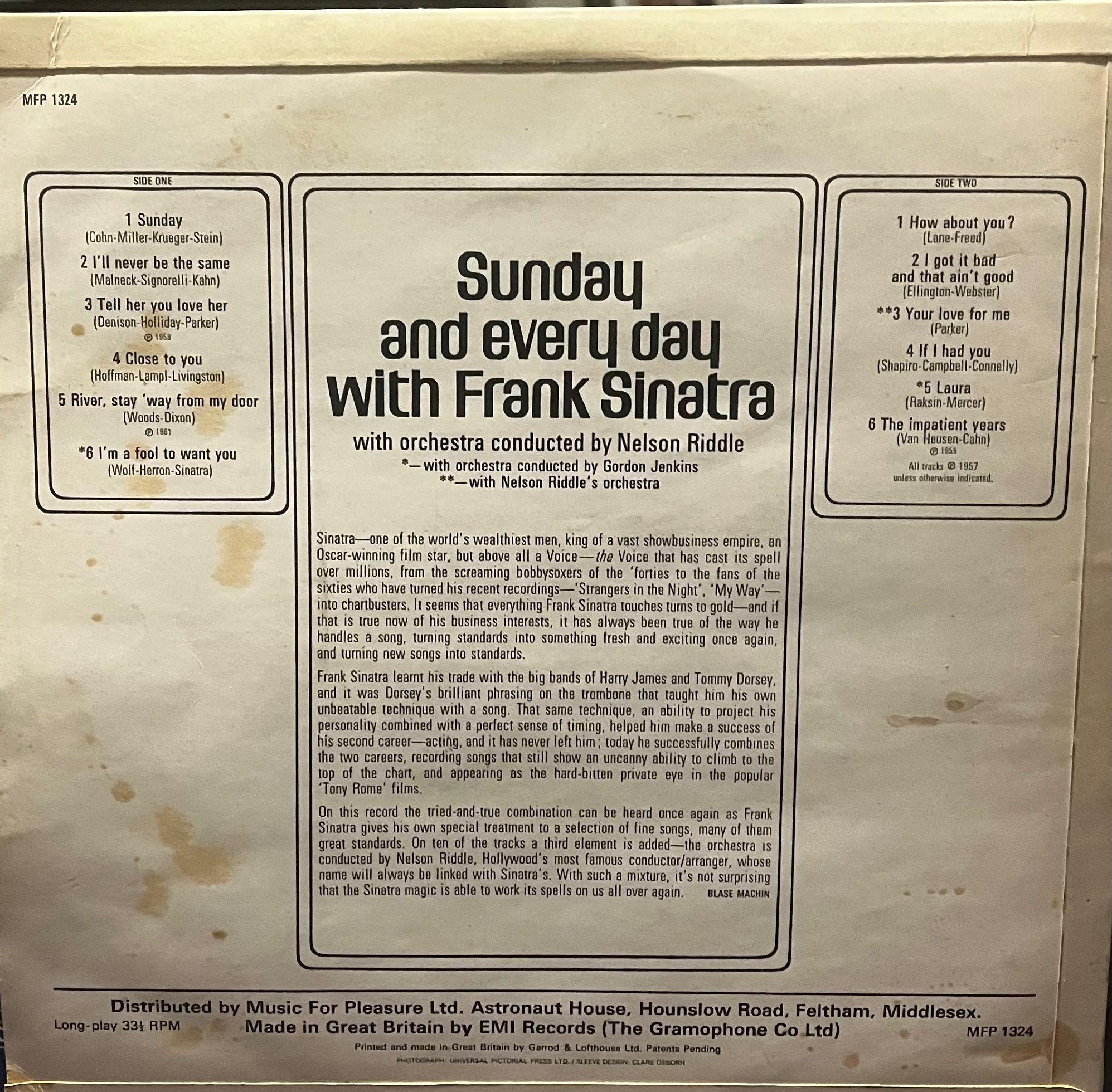 Sunday and Every Day with Frank Sinatra